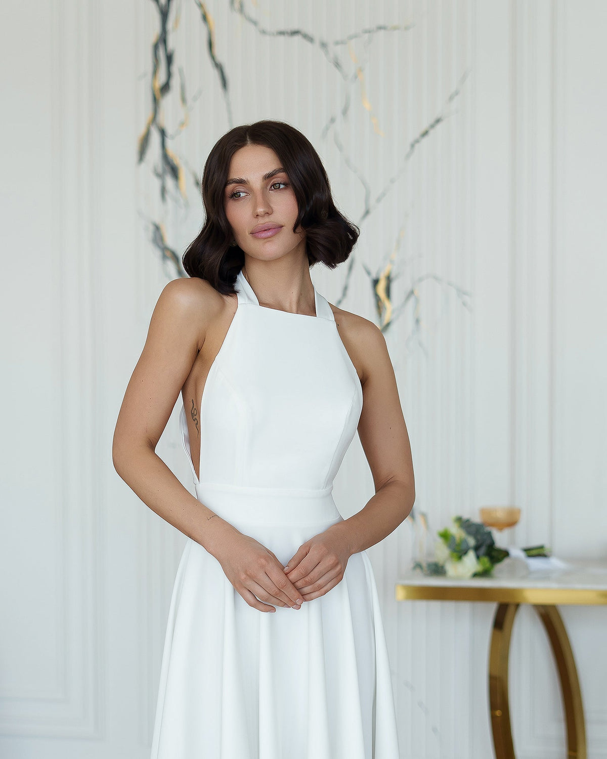 Santi Dress, White, photo 4