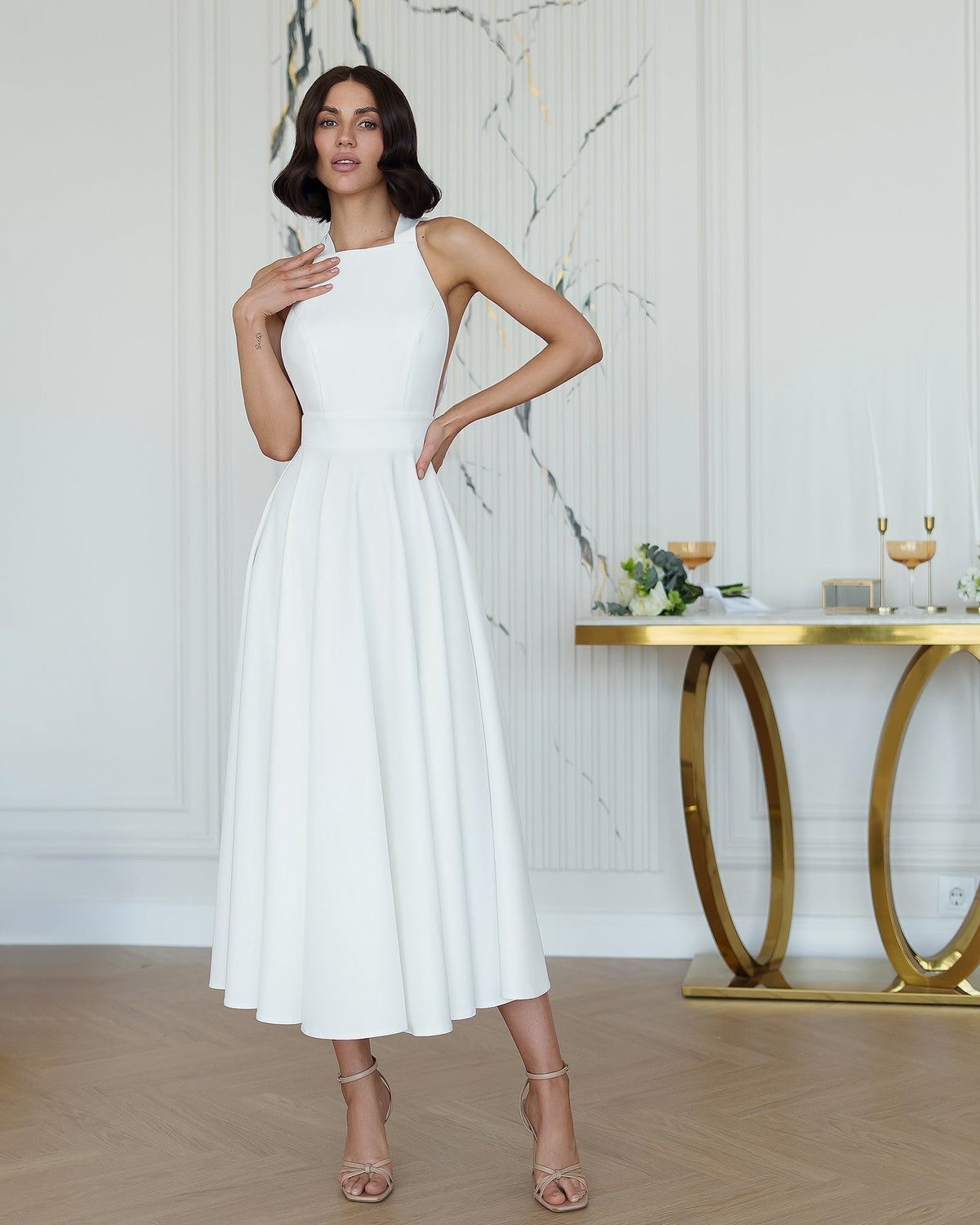 Santi Dress, White, photo 1