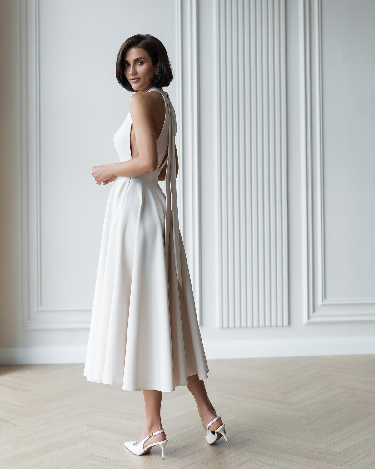 Santi Dress, Cream-ivory, photo 4