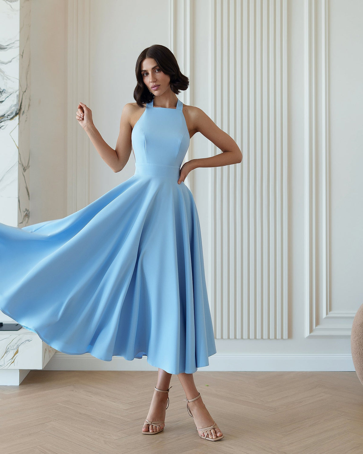 Santi Dress, Sky Blue, photo 2