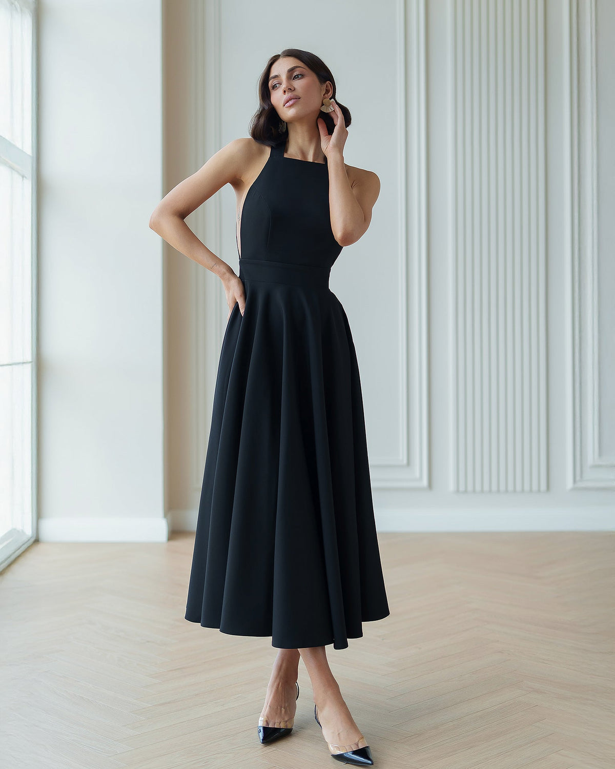 Santi Dress, Black, photo 2