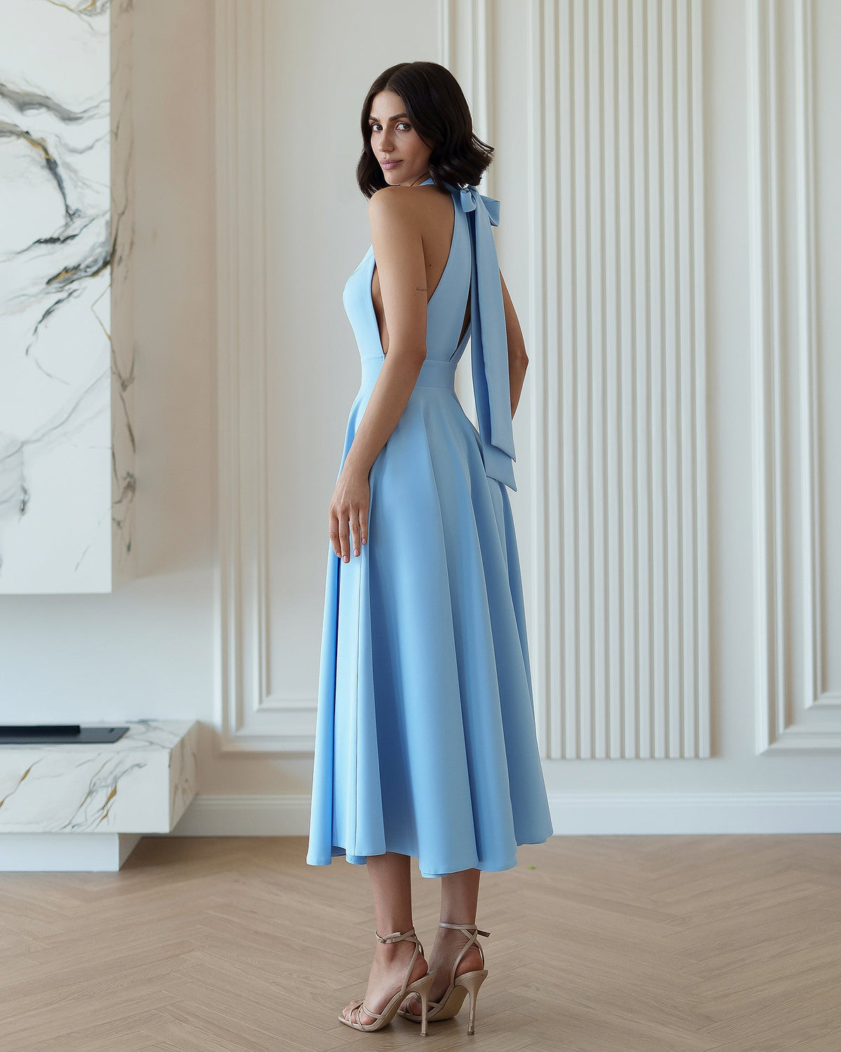 Santi Dress, Sky Blue, photo 4