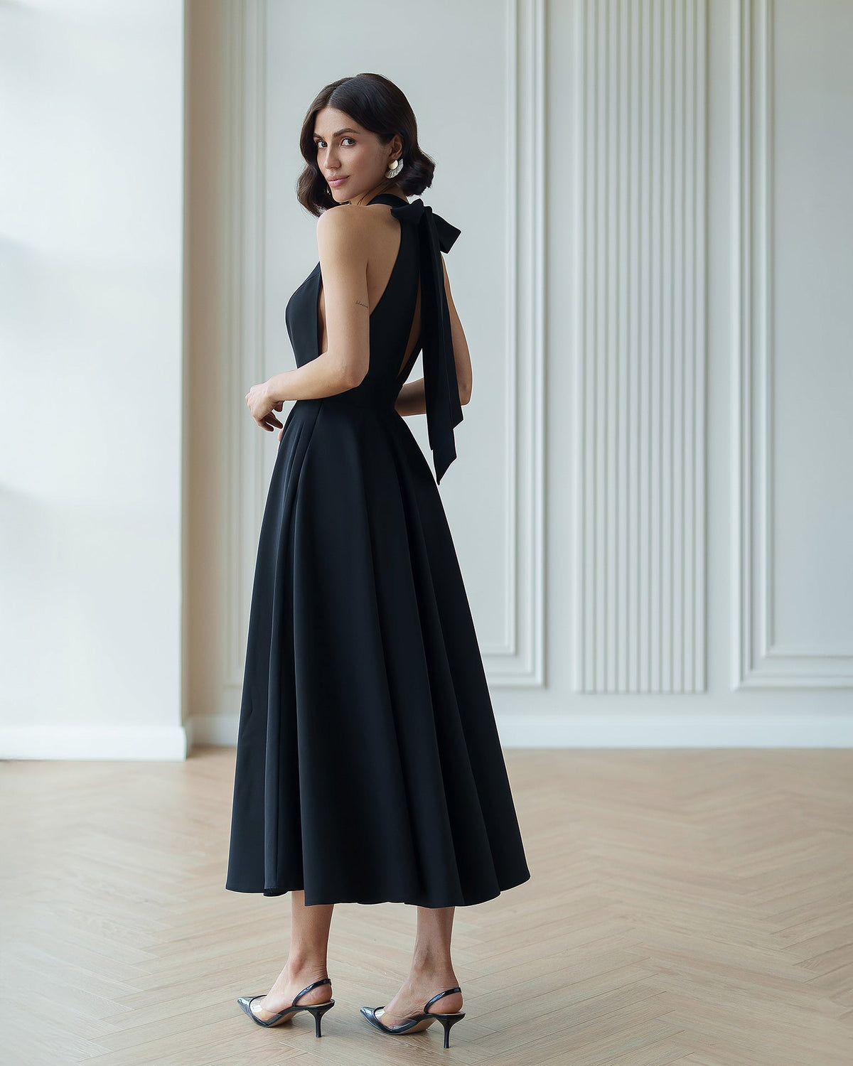 Santi Dress, Black, photo 3