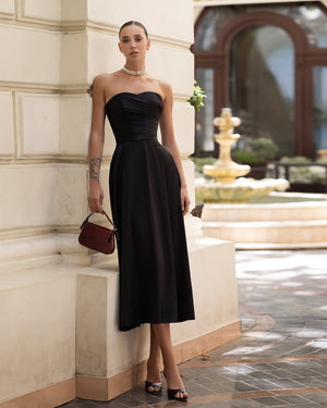 Serena Strapless Midi Dress
