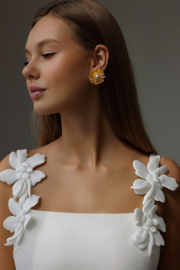 Sunlit Petal Earrings