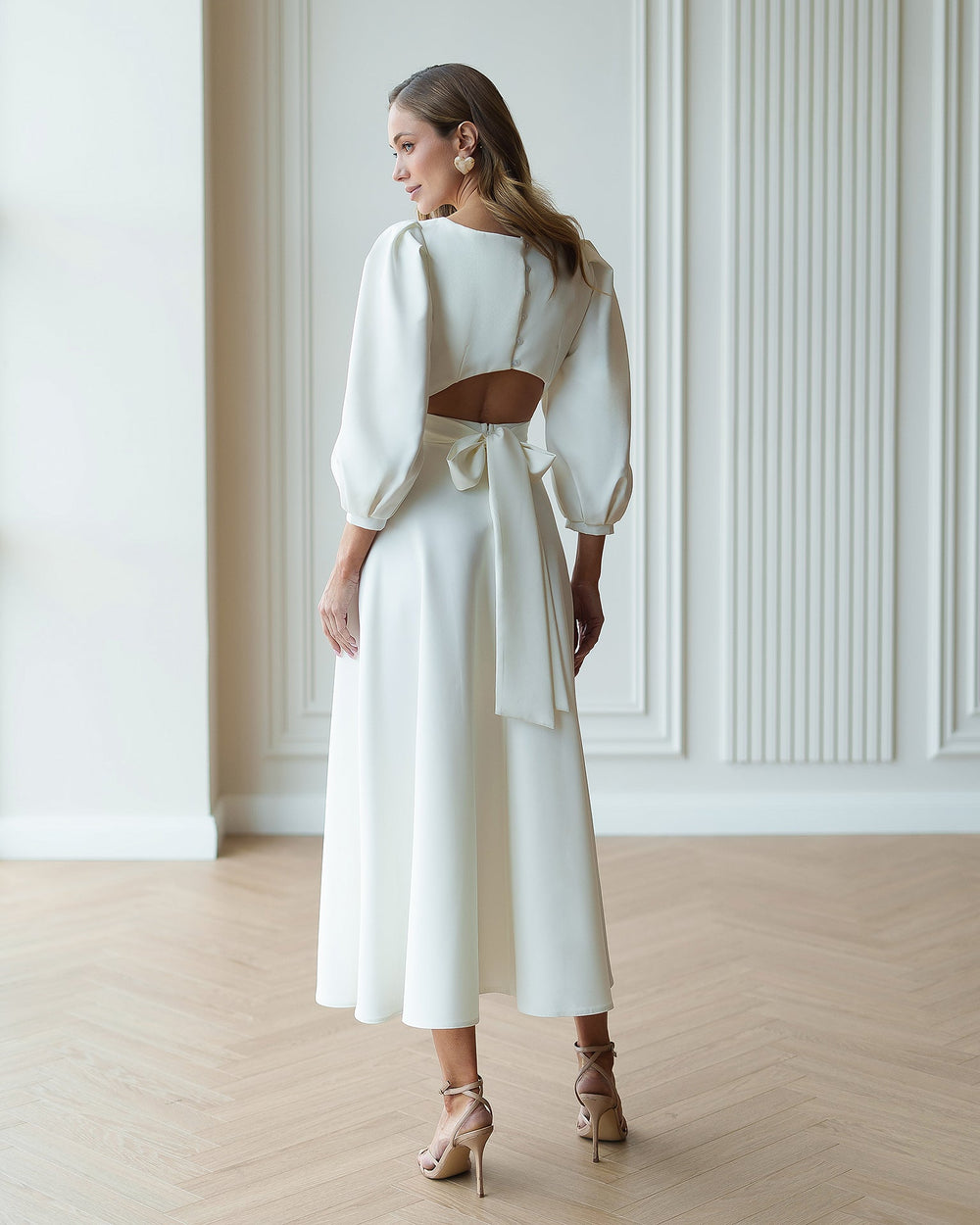 Valerie Bridal Midi Dress