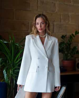 Viviana Blazer Dress black full tailored dress